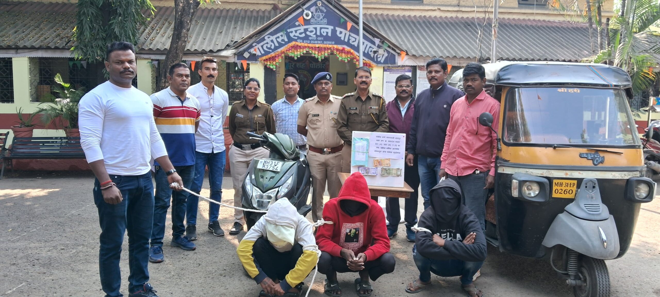 नागपुर में देशी शराब की दुकान का शटर तोड़कर की चोरी, आरोपी गिरफ्तार